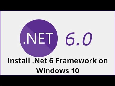 install dotnet 6 windows 10.